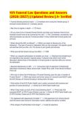 NYS Funeral Law Questions and Answers&NewLine;&lpar;2026&sol;2027&rpar; &vert; Updated Review &vert; A&plus; Verified