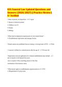 NYS Funeral Law Updated Questions and&NewLine;Answers &lpar;2026&sol;2027&rpar; &vert; Practice Review &vert;&NewLine;A&plus; Verified