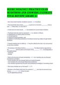 OLERE 2026&sol;2027 PRACTICE EXAM&NewLine;Questions and Answers &vert; Ultimate&NewLine;Final Review &vert; Grade A&plus;
