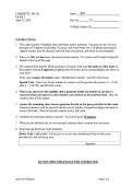 CHEM 104&vert; TR Exam 3 KEY Spring 2026&vert; With complete solution&vert; Rated A&plus; &vert; NEW &vert; University of Wisconsin&comma; Madison