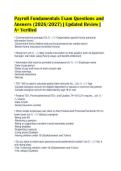 Payroll Fundamentals Exam Questions and&NewLine;Answers &lpar;2026&sol;2027&rpar; &vert; Updated Review &vert;&NewLine;A&plus; Verified