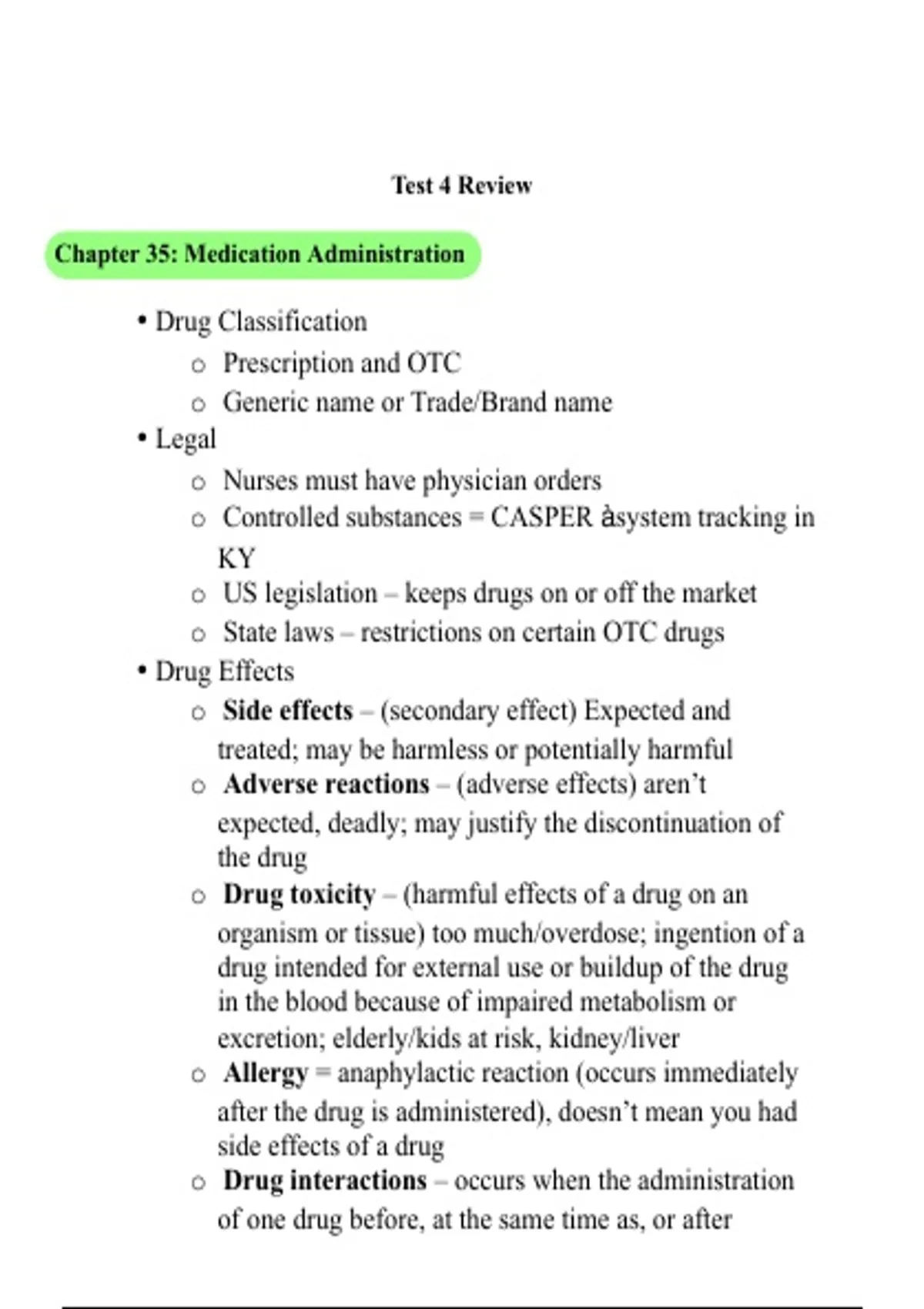 NUR 155 Exam 4 Study Guide 2026–2027 – Foundations of Nursing (Galen ...