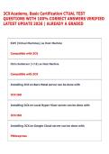 3CX Academy&comma; Basic Certification CTUAL TEST &NewLine;QUESTIONS WITH 100&percnt; CORRECT ANSWERS VERIFIED &NewLine;LATEST UPDATE 2026 &vert; ALREADY A GRADED