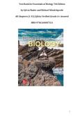 Test Bank for Essentials of Biology 7th Edition&NewLine;by Sylvia Mader and Michael Windelspecht&NewLine;All Chapters &lpar;1-32&rpar; &vert;Q&As Verified &vert;Grade A&plus; Assured&NewLine;ISBN 9781260087321&NewLine;