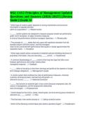 WGU C483 Principles of Management Updated&NewLine;Questions and Answers &lpar;2026&sol;2027&rpar; &vert; Review&NewLine;Guide &vert; Grade A&plus;