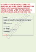 NEHA RS&sol;REHS TEST BANK FINAL  REVIEW EXAM PREP &NewLine;QUESTIONS AND A NEW UPDATED STUDY GUIDE ALL &NewLine;COMPLETE ACTUAL QUESTIONS AND CORRECT &NewLine;VERIFIED ANSWERS &lpar;LATEST UPDATED VERSIONS&rpar; &NewLine;&vert;GUARANTEED PASS&period; &lpar;FULL REVISED EXAM 2026