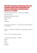 WGU D077 Concepts in Marketing&comma; Sales and&NewLine;Customer Contact Newest Questions and&NewLine;Answers &lpar;2026&sol;2027&rpar; &vert; Comprehensive&NewLine;Review &vert; A&plus; Verified