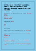 DUTCH BROS FLOW TEST EXAM 2026 LATEST UPDATE QUESTIONS AND CORRECT VERIFIED ANSWERS ALREADY GRADED A&plus; 