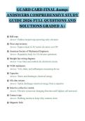 GUARD CARD FINAL &&NewLine;ANDSWERS COMPREHENSIVE STUDY&NewLine;GUIDE 2026 FULL QUESTIONS AND&NewLine;SOLUTIONS GRADED A&plus;&NewLine;