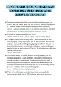 GUARD CARD FINAL ACTUAL EXAM&NewLine;PAPER 2026 QUESTIONS WITH&NewLine;ANSWERS GRADED A&plus;&NewLine;