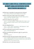 GUARD CARD FINAL CERTIFICATION&NewLine;SCRIPT 2026 QUESTIONS WITH&NewLine;SOLUTIONS GRADED A&plus;&NewLine;
