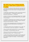 WGU D669 Early Literacy Methods Questions&NewLine;and Answers &lpar;2026&sol;2027&rpar; &vert; Updated Review &vert;&NewLine;A&plus; Verified