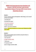 NR302 Final Comprehensive Exam Questions and &NewLine;Answers &sol; NR 302 Final Exam Latest Version &NewLine;Chamberlain College of Nursing &vert;100&percnt; Correct Q & A&vert; &NewLine;Brand New Version&excl;&excl;
