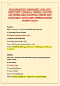 SAFE AGILE PRODUCT MANAGEMENT &lpar;APM&rpar; LATEST &NewLine;EXAM NEWEST VERSION REAL EXAM 200&plus; QUESTIONS &NewLine;AND CORRECT ANSWERS &lpar;VERIFIED ANSWERS&rpar; &vert;SAFE &NewLine;AGILE PRODUCT MANAGEMENT EXAM PREPARATION &NewLine;NEWEST VERSION&excl;&excl;