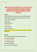 NBRC TMC&sol;CRT&sol;RRT EXAMLATEST ACTUAL EXAM WITH &NewLine;COMPLETE QUESTIONS AND CORRECT DETAILED &NewLine;ANSWERS &lpar;100&percnt; VERIFIED ANSWERS&rpar; &vert;ALREADY &NewLine;GRADED A&plus;