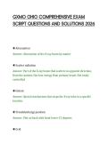 GXMO OHIO COMPREHENSIVE EXAM&NewLine;SCRIPT QUESTIONS AND SOLUTIONS 2026