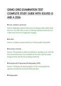 GXMO OHIO EXAMINATION TEST&NewLine;COMPLETE STUDY GUIDE WITH SOLVED Q&NewLine;AND A 2026&NewLine;
