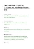 GXMO OHIO FINAL EXAM SCRIPT&NewLine;QUESTIONS AND ANSWERS REVIEW PACK&NewLine;2026&NewLine;