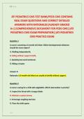 ATI PEDIATRICS CMS TEST BANK&sol;PEDS CMS CONTAINS  &NewLine;REAL EXAM QUESTIONS AND CORRECT DETAILED &NewLine;ANSWERS WITH RATIONALES&vert;ALREADY GRADED &NewLine;A&plus;&vert;&vert;COMPREHENSIVE DOCUMENT FOR PEDS CMS&vert;&vert;ATI &NewLine;PEDIATRICS CMS EXAM PREPARATION&vert;&vert;ATI PEDIATRICS &NewLine;CMS PRACTICE EXAM