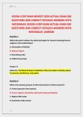 SOCRA CCRP EXAM NEWEST 2026 ACTUAL EXAM 200 &NewLine;QUESTIONS AND CORRECT DETAILED ANSWERS WITH &NewLine;RATIONALES &sol;SOCRA CCRP EXAM ACTUAL EXAM 200 &NewLine;QUESTIONS AND CORRECT DETAILED ANSWERS WITH &NewLine;RATIONALES &vert;AGRADE
