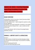 AAAE C&period;M&period; 2026 &ndash; Certified Member&NewLine;Exam Prep Complete Practice Test&NewLine;Bank &vert; All Domains Covered&NewLine;EXAM OVERVIEW&NewLine;Certifying Body&colon; American Association of Airport Executives &lpar;AAAE&rpar;&NewLine;Credential&colon; Certified Member &lpar;C&period;M&period;&rpar;&NewLine;Exam Type&colon; Multiple choice &ndash; airport m
