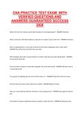 CNA Practice Test Exam 2026 &ndash; Verified Questions and Answers Comprehensive Exam Preparation Material
