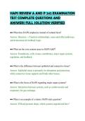 HAPS REVIEW A AND P 242 EXAMINATION&NewLine;TEST COMPLETE QUESTIONS AND&NewLine;ANSWERS FULL SOLUTION VERIFIED&NewLine;