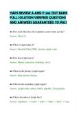 HAPS REVIEW A AND P 242 TEST BANK&NewLine;FULL SOLUTION VERIFIED QUESTIONS&NewLine;AND ANSWERS GUARANTEED TO PASS&NewLine;