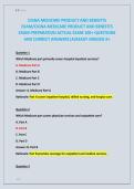 CIGNA MEDICARE PRODUCT AND BENEFITS &NewLine;EXAM&sol;CIGNA MEDICARE PRODUCT AND BENEFITS &NewLine;EXAM PREPARATION ACTUAL EXAM 100&plus; QUESTIONS &NewLine;AND CORRECT ANSWERS&vert;ALREADY GRADED A&plus; 
