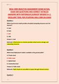 WGU C909 OBJECTIVE ASSESSMENT EXAM ACTUAL &NewLine;EXAM 300 QUESTIONS AND CORRECT DETAILED &NewLine;ANSWERS WITH RATIONALES&vert;ALREADY GRADED A&plus;&vert;&vert; &NewLine;EXCELLENT TOOL FOR STUDYING WGU C909 OA EXAM 