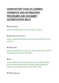 HAWAII NOTARY EXAM 50 LEARNING&NewLine;WORKBOOK 2026 NOTARIZATION&NewLine;PROCEDURES AND DOCUMENT&NewLine;AUTHENTICATION SKILLS&NewLine;