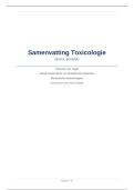 Samenvatting Toxicologie &vert; Biomedische Wetenschappen &vert; KUL &vert; 2025&sol;2026