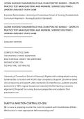 UCONN NURSING FUNDAMENTALS FINAL EXAM PRACTICE BUNDLE &ndash; COMPLETE&NewLine;PRACTICE TEST BANK QUESTIONS AND ANSWERS &vert; VERIFIED SOLUTIONS &vert;&NewLine;UPDATED 2026&sol;2027 STUDY GUIDE