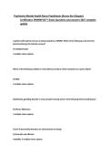 PMHNP-BC Certification Exam Questions and Answers Study Guide