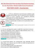 NR 546 Advanced Pharmacology Psychopharmacology for Psychiatric Mental Health Nurse Practitioner Midterm Exam Study Guide &lpar;Chamberlain&rpar;