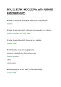 BIOL 212 EXAM 1 MOCK EXAM WITH ANSWER&NewLine;RATIONALES 2026&NewLine;