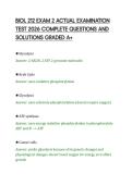 BIOL 212 EXAM 2 ACTUAL EXAMINATION&NewLine;TEST 2026 COMPLETE QUESTIONS AND&NewLine;SOLUTIONS GRADED A&plus;