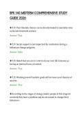 BPK 140 MIDTERM COMPREHENSIVE STUDY&NewLine;GUIDE 2026