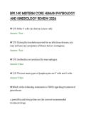 BPK 140 MIDTERM CORE HUMAN PHYSIOLOGY&NewLine;AND KINESIOLOGY REVIEW 2026
