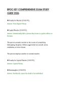 BPOC KEY COMPREHENSIVE EXAM STUDY&NewLine;GUIDE 2026&NewLine;