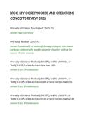 BPOC KEY CORE PROCESS AND OPERATIONS&NewLine;CONCEPTS REVIEW 2026