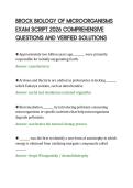 BROCK BIOLOGY OF MICROORGANISMS&NewLine;EXAM SCRIPT 2026 COMPREHENSIVE&NewLine;QUESTIONS AND VERIFIED SOLUTIONS&NewLine;