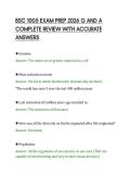 BSC 1005 EXAM PREP 2026 Q AND A&NewLine;COMPLETE REVIEW WITH ACCURATE&NewLine;ANSWERS&NewLine;
