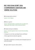 BSC 1005 EXAM SCRIPT 2026&NewLine;COMPREHENSIVE QUESTIONS AND&NewLine;VERIFIED SOLUTIONS