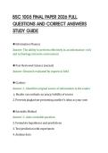 BSC 1005 FINAL PAPER 2026 FULL&NewLine;QUESTIONS AND CORRECT ANSWERS&NewLine;STUDY GUIDE