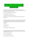 Paramedic FISDAP Final Exams 2026 &ndash; Qualified Practice Questions and Verified Answers Study Guide