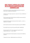 EMT FISDAP Cardiology Exam 2026 &ndash; Updated Questions and Answers for Comprehensive Exam Preparation