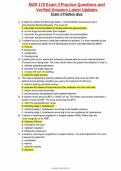 NUR 170 Exam 3 Practice Questions and Verified Answers Latest Updates 