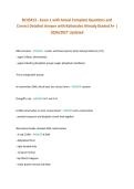 BCH5413 - Exam 1 with Actual Complete Questions and &NewLine;Correct Detailed Answer with Rationales Already Graded A&plus; &vert; &NewLine;2026&sol;2027 Updated 