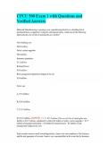 CPCU 500 Exam 1 with Questions and Verified Answers
